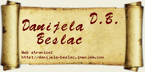 Danijela Beslać vizit kartica